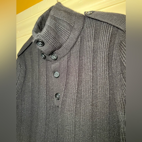 Vintage Military Commando Ribbed Merino Wool Sweater Jumper, size medium Utility - Picture 10 of 14
